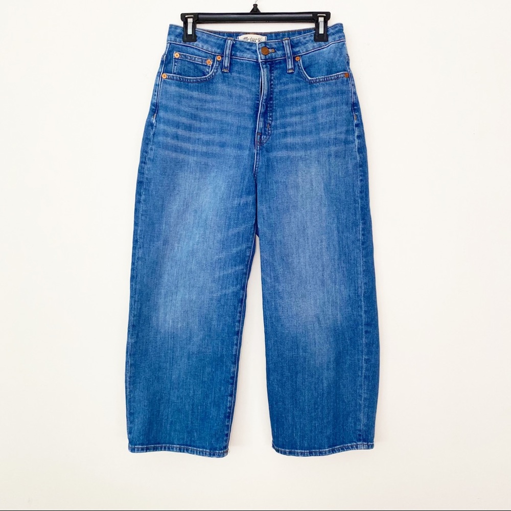 Madewell Curvy Slim Wide Leg Crop Jeans Size 27P